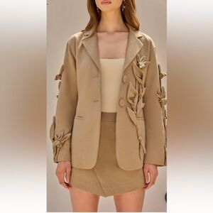 Cult Gaia Serenity Jacket Deep Truffle
